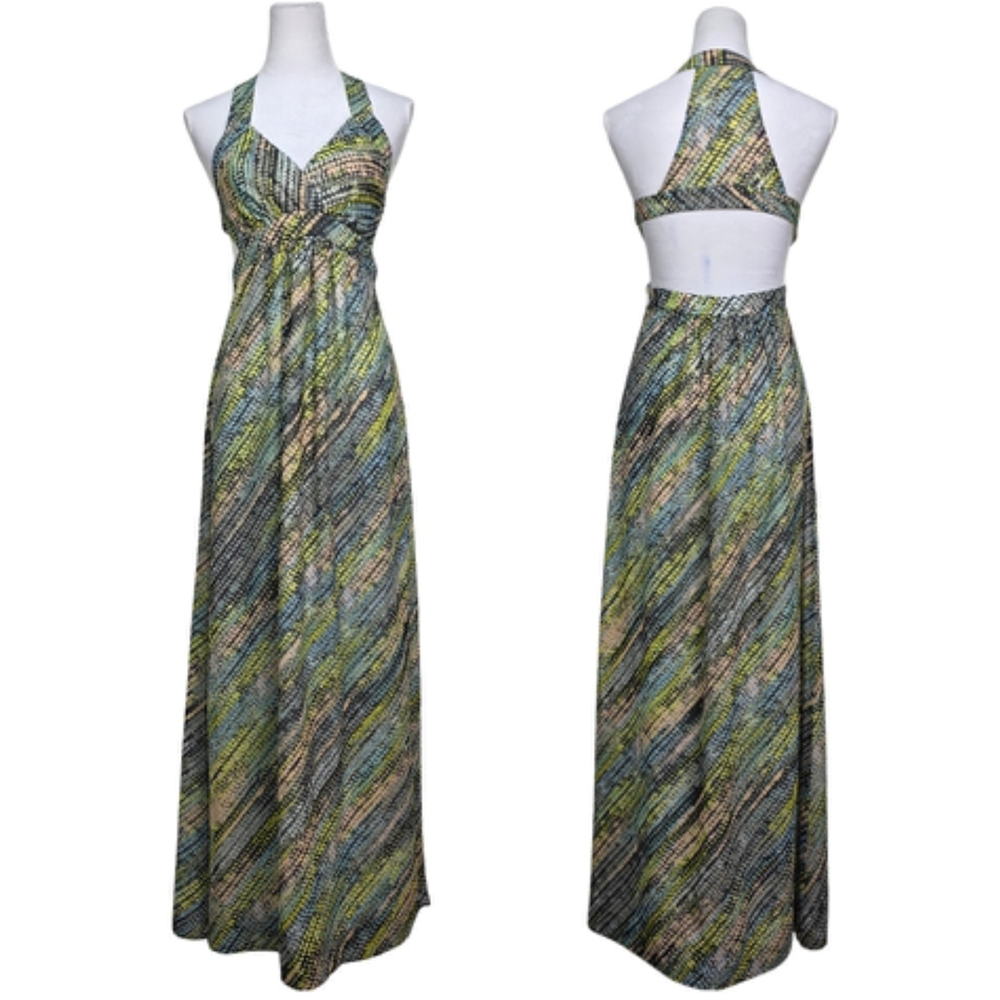 Armani Exchange Vibrant Patterned Maxi Dress